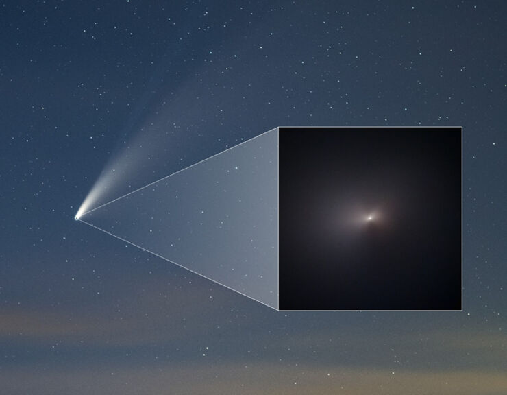 El Hubble Toma un Primer Plano del Famoso Cometa NEOWISE