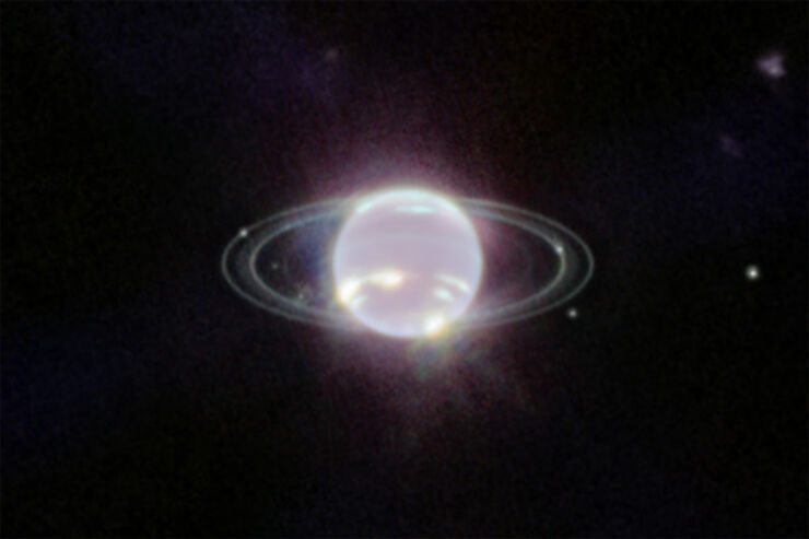 El Telescopio Espacial James Webb Obtiene la Imagen más Clara de los Anillos de Neptuno en Décadas