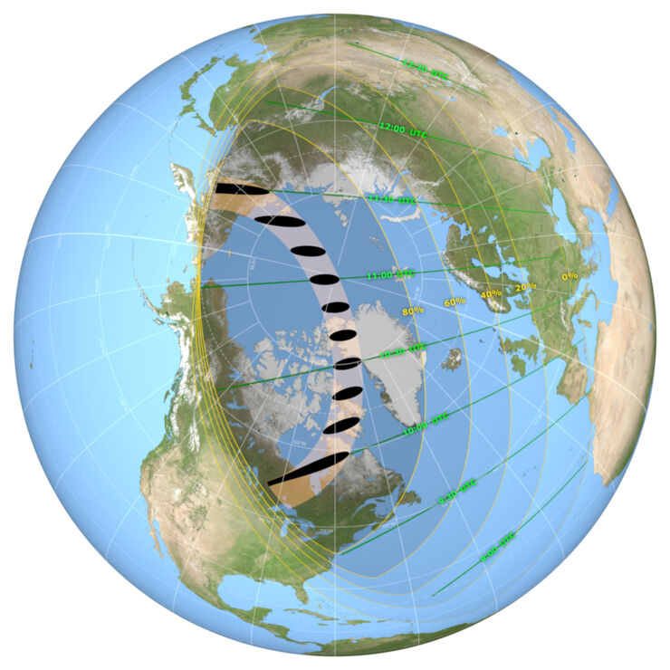 Horarios eclipse anular de Sol 21 Junio 2021