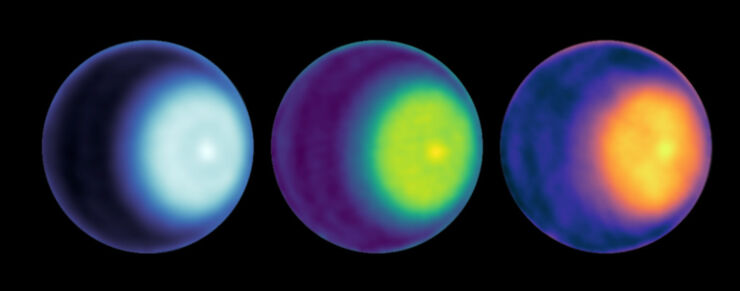 Realizan la Primera Observación de un Ciclón Polar en Urano