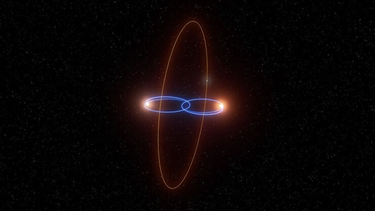 Descubren un Planeta en Órbita Perpendicular Alrededor de una Pareja de Estrellas