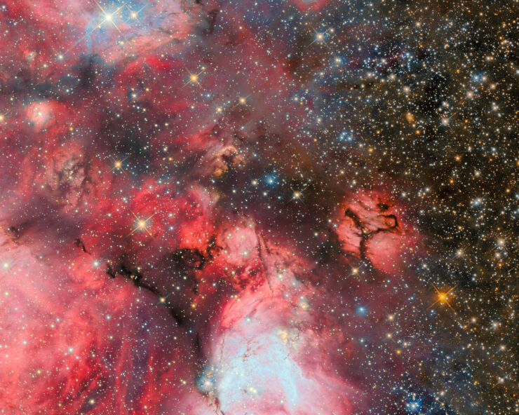 Nacimiento de Estrellas en la Nube Gigante N159